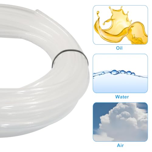 39ft 8mm OD x 5mm ID Pneumatic Tubing Pipe, (Transparent) - color: Transparent, size: 8mm OD x 5mm ID