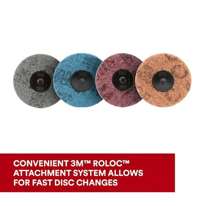 Scotch-Brite Roloc Surface Conditioning Disc, TR 07516, 2 in x NH S SFN, 25 per Carton - size: 2 inches