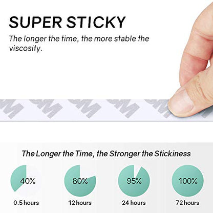 Double Sided Tape Heavy Duty, Super Strong Adhesive, 164ft x 0.39in, 1 Pack - size: ‎164FT (1 Pack)‎