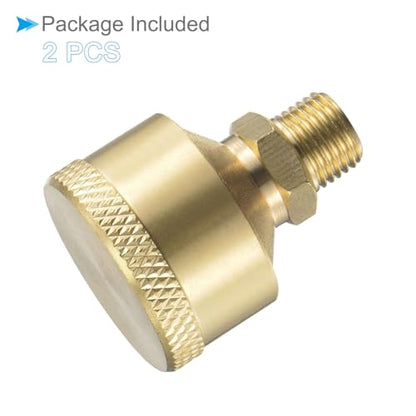 Brass Grease Oil Cup Cap, | M10x1 Thread 6ml | Oil Container Cup Oiler Lathe Machine Power Accessories - (Applications: for Industrial Lubrication), 2-Pieces - size: 6ml