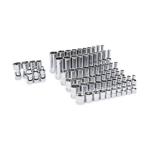 GEARWRENCH 68 Piece 1/4” Drive Master SAE Socket Set | GWMSSKT14SAE - style: 1/4" Chrome Sockets