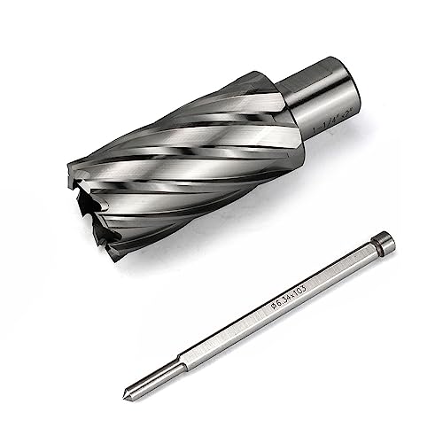 Annular Cutter JESTUOUS 3/4 Inch Weldon Shank 1-1/4 Cut Dia 2 Cut Depth