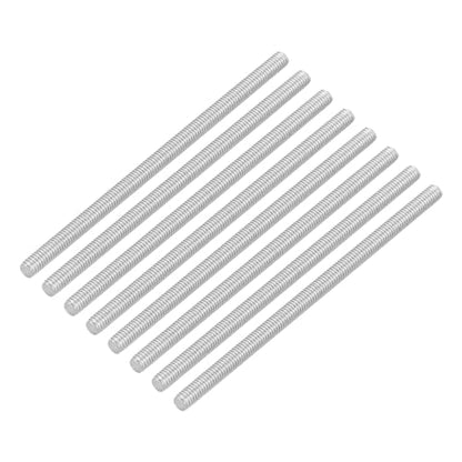 uxcell 8Pcs Fully Threaded Rod, M3 x 60mm 304 Stainless Steel Right Hand Thread Bar Studs M3-0.5 Thread Pitch for Furniture Machinery Assembly - size: M3 x 60mm