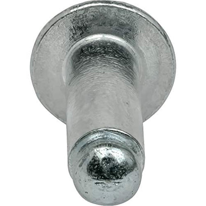 Fastenere Pop Rivets 1/8" x 5/16" (100 pcs) Aluminum Body Steel Mandrel, Heavy Duty, Open End, Low Carbon, Dome Head Blind Rivets, Corrosion Resistant & High Shear Strength, 4-5 Gap .251" - .312" - size: 1/8" x 5/16" (4-5) (100 Pack)
