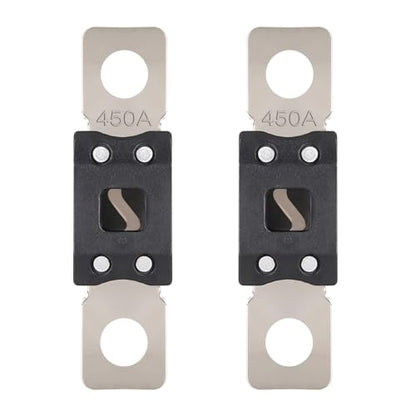 VEXUNGA Mega Fuse 450A MEGA/AMG/ANM Screw Fuse 450 Amp 450Amp High Current Strip Bolt-on Fuses for Cars (Pack of 2pcs) - style: 450A