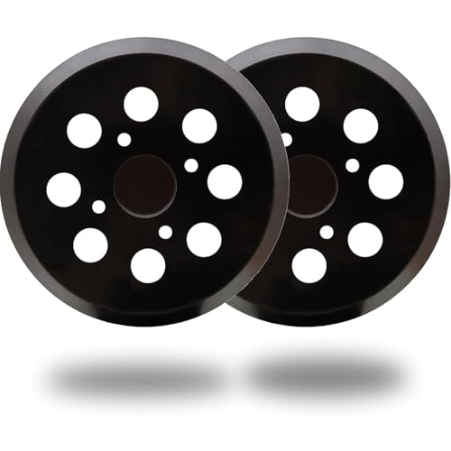 2 Pack 5 Inch 8 Hole Replacement Sander Pad for Ryobi Sander, 5 Inch 8 Hole Hook and Loop Replacement Sanding Pad for Ryobi RS290, RS241, RS240, RS280, RS280VS, RS281VS, P411 Random Orbit Sander