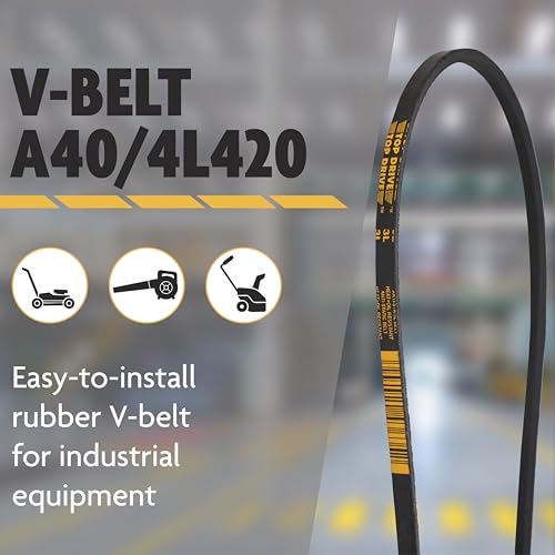 Top Drive A40/4L420, A/4L, Classic Wrapped V Belt, 1/2" x 42" - size: A40/4L420
