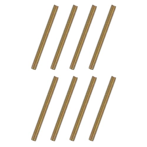 uxcell 8pcs Fully Threaded Rods 5/16x3-1/4 All Thread Studs Long Threaded Screw Carbon Steel for Furniture Garden Railing Mounting Assembly Fastening Frame Connection Colorful Zinc - size: 5/16x3-1/4"