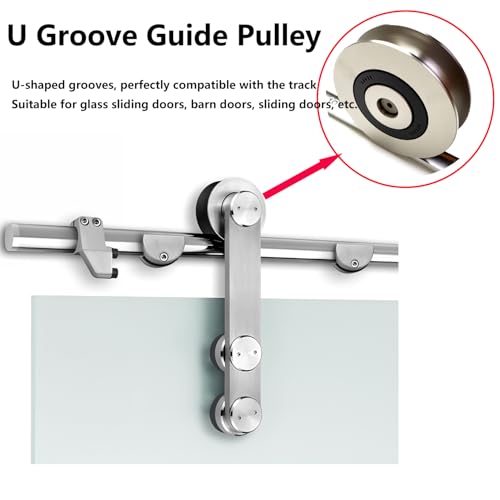 270kg/550 lbs Deep U Groove Ball Bearings Pulley,Metal Pulley Wheel Bearings Wheel Wire Rope Pulley for Lifting Guide, 8mm/0.3" Inner Dia (40mm/1.5inch) - size: 40mm/1.5inch