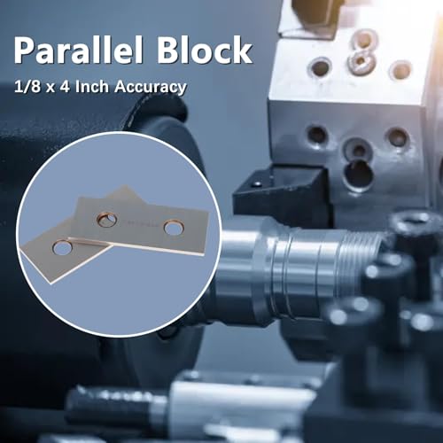 WFLNHB 10 Pairs 1/8 x 4 Inch Accuracy Parallel Block Set .0002 Inch Hardened Accuracy Machinist Tools in Wooden Boxes and Plastic Boxes