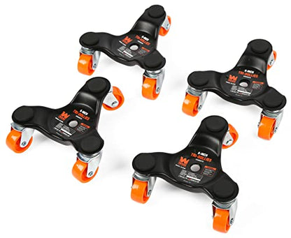 WEN DL6300 6-Inch 300-Pound Capacity Furniture Moving Tri-Dolly Set (4 Pack) , Black - size: Pack of 1, style: 6-Inch (300-Pound Capacity)