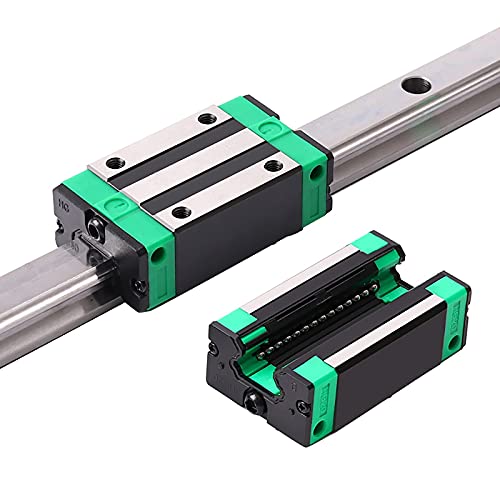 Square Linear Rail HGH15-9.84 in / 250mm +2Pcs HGH15 - CA Square Type Linear Bearing Carriage Slider Block, Linear Motion Rail Rod Set Kit for CNC Machine and DIY Project - size: L: 9.84 in / 250mm, style: HGH15 CA