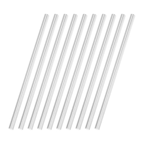 uxcell 10Pcs Round Steel Rods, 4.2mm x 100mm High Speed Steel (HSS) Aluminium Rod Steel Bar for Shaft Gear Drill Lathes Boring Machine - size: 4.2mm x 100mm