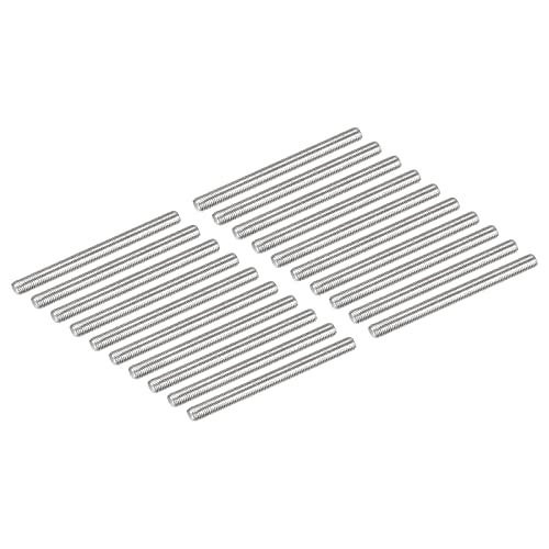 DMiotech 20 Pack M3 x 40mm Fully Threaded Rod 304 Stainless Steel Right Hand Threads Rod Bar Studs Clamps and U-Bolts - size: M3 x 40mm