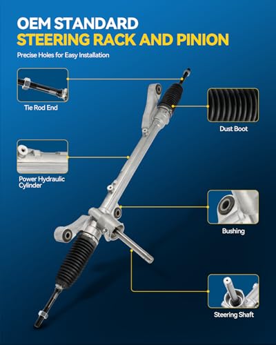 PHILTOP Power Steering Rack and Pinion Assembly for 2011-2013 Mazda 2 - size: 1G-2007 Mazda 2