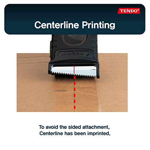 TENDO Heavy Duty Shipping Tape Dispenser, 2 Inch Packing Tape Gun with Patented 10° Sloped Chromium Blade, Replaceable Blade, Ergonomic Reusable Handle for Shipping, P-1200 (3rd Gen.) Black - color: Black