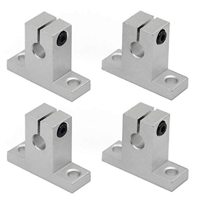 4PCs SK8 Linear Shaft Support ID8mm Aluminum Mounting Bracket for Diameter 8mm Linear Motion Rod - size: SK8(4pcs), style: Pillow style