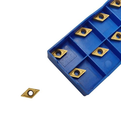 3pcs 3/8"/10mm Indexable Carbide Lathe Turning Tool Holder Set SDNCN1010H07 + SDJCL1010H07 + SDJCR1010H07 with 10pcs DCMT070204/DCMT21.51 Carbide Turning Insert(3/8" 10mm turning holders+DCMT inserts) - style: 3/8" 10mm turning holders+DCMT inserts