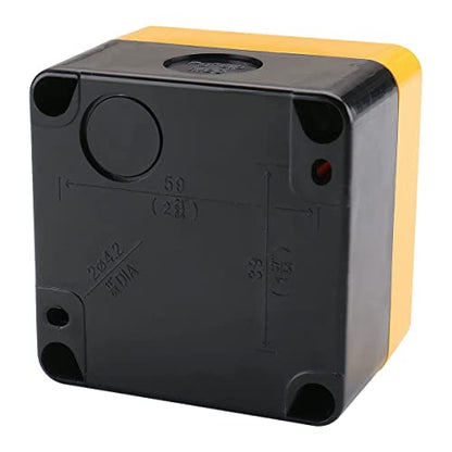 BAOMAIN Red Mushroom Momentary Push Switch 1NO 1NC with Weatherproof Box