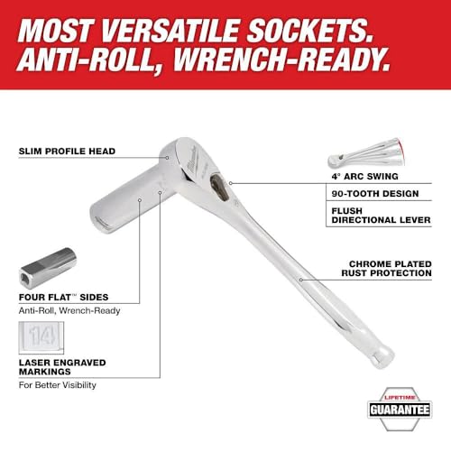 Milwaukee 48-22-9482 32-Piece Metric 3/8 in. Mechanics Ratchet and Socket Set with PACKOUT Case
