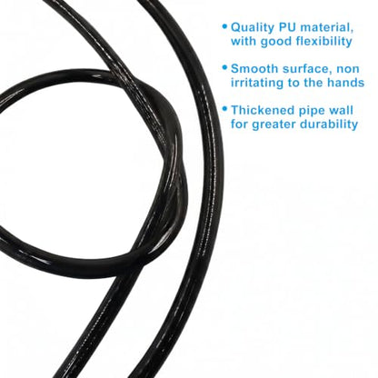 16ft 12mm OD x 8mm ID Pneumatic Tubing Pipe, (Black) - color: Black, size: 12mm OD x 8mm ID
