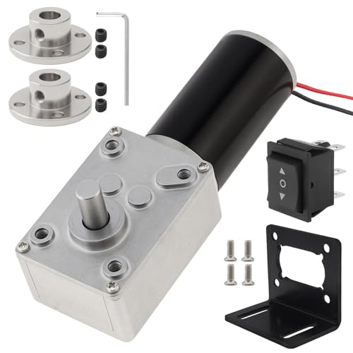 Worm Gear Motor Kit 12V DC 160 RPM Electric Gear Permanent Magnet Motor - size: Speed-160 RPM