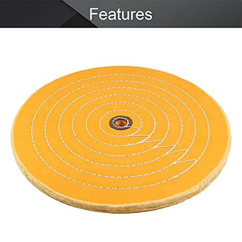 12 Inch Cotton Buffing Wheel, 5/8" Arbor Hole, for Bench Grinder - size: 12inch 16mm hole
