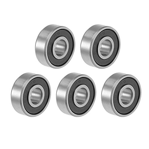 uxcell 606-2RS Deep Groove Ball Bearing 6x17x6mm Double Sealed ABEC3 5pcs - size: 6mmx17mmx6mm