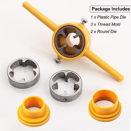 6Pcs PVC Thread Maker Tool Pipe Threader Plumbing Tool Kit