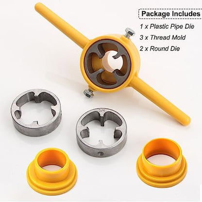 6Pcs PVC Thread Maker Tool Pipe Threader Plumbing Tool Kit