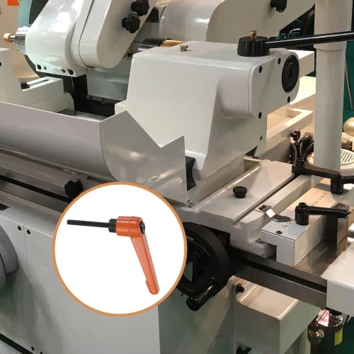 uxcell Clamping Lever Handles for Lathe, M4x32mm Male Thread Orange - size: M4x32mm