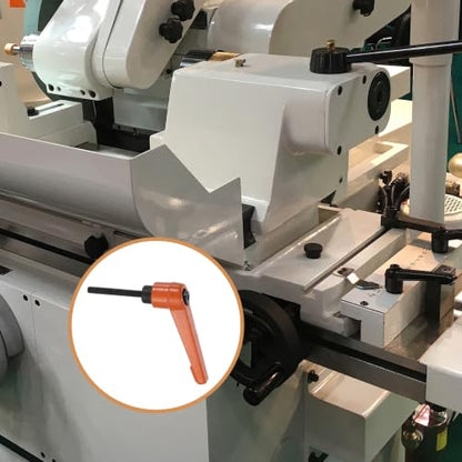 uxcell Clamping Lever Handles for Lathe, M4x32mm Male Thread Orange - size: M4x32mm