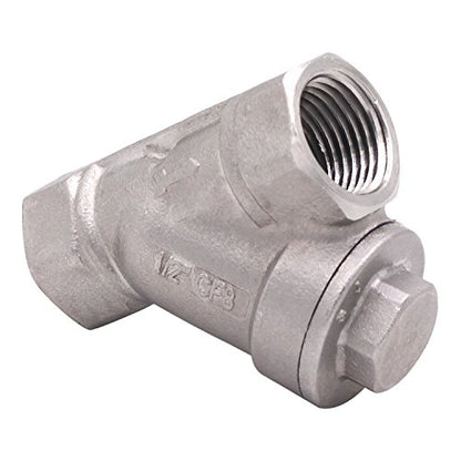 1/2 Inch Wye Strainer 100 Mesh Screen Filter Valve - 800 WOG SUS316 CF8M - size: 1/2 inch