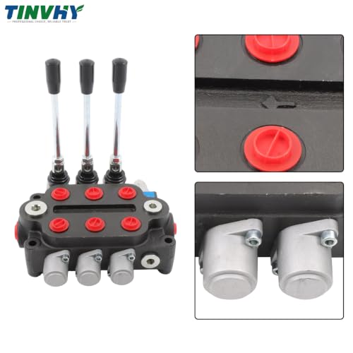 3 Spool 25GPM Hydraulic Directional Control Valve 3000PSI