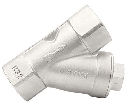 3/4" Stainless Steel Y-Strainer - 800WOG, FxF NPT - size: 0.75 Inch