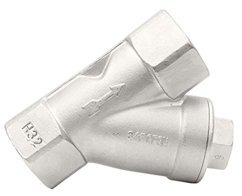 3/4" Stainless Steel Y-Strainer - 800WOG, FxF NPT - size: 0.75 Inch