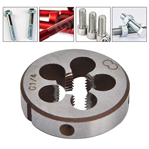 Fafeicy Thread Die G1/4, 38mm Outer Diameter with 5 Chip Holes