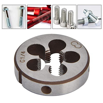 Fafeicy Thread Die G1/4, 38mm Outer Diameter with 5 Chip Holes