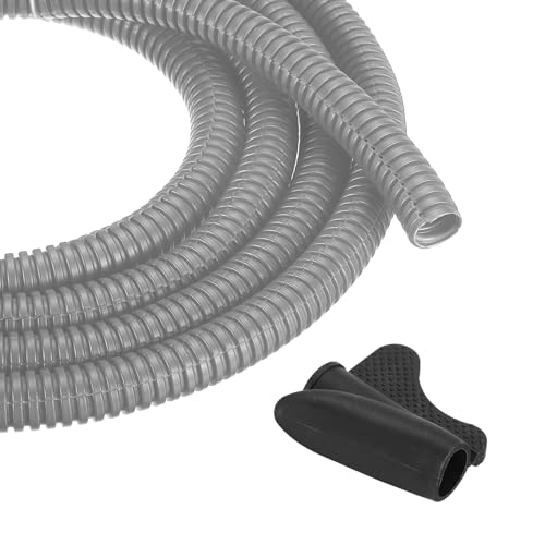 MECCANIXITY 3/8" 50ft Split Wire Loom Tubing w/Installation Tool Gray - color: Gray, size: 3/8 Inch 50ft
