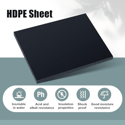 Hdpe Plastic Sheets 3/4 Thick Hard Hdpe Polyethylene Sheet, 12 x 12 Inch
