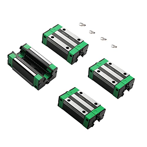 Linear Rail 2PCS HGR20 600mm Linear Guide Rail HGH20CA HGH20 Linear Slide Rail + 4PCS HGH20CA Carriage Slider Block CNC Kit for DIY CNC Routers Lathes Mills - size: 600mm, style: Green HGR20