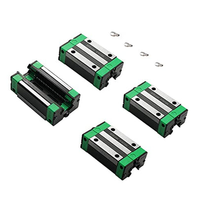 Linear Rail 2PCS HGR20 600mm Linear Guide Rail HGH20CA HGH20 Linear Slide Rail + 4PCS HGH20CA Carriage Slider Block CNC Kit for DIY CNC Routers Lathes Mills - size: 600mm, style: Green HGR20