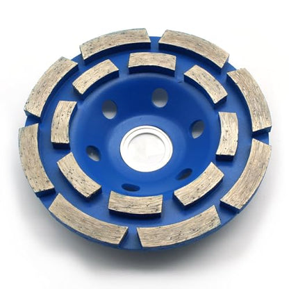 TMAX 4" Diamond Two Row Segment Grinding Wheel Disc for Marble Tile - size: 2 Row