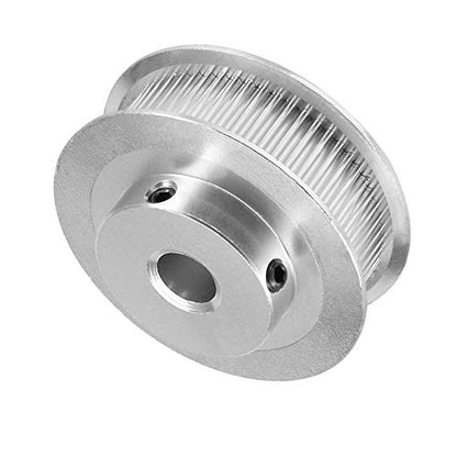 2PCS GT2 Timing Pulley Aluminum Alloy Timing Belt Pulley Synchronous Wheel 3D Printer Accessories for 6mm Width Timing Belt (60 Teeth Bore 8mm) - size: 60 Teeth Bore 8mm