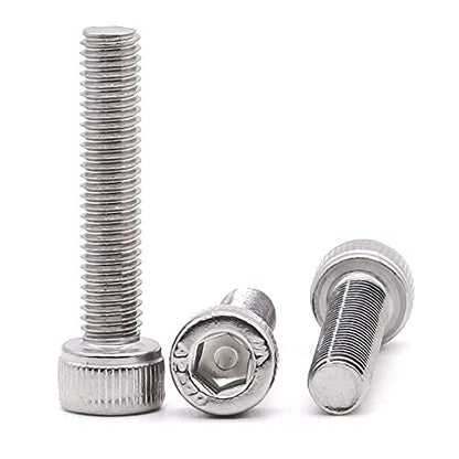 1/4-20 x 1-1/4" (25 pcs) Socket Head Cap Screws, Allen Hex Drive, 18/8 Stainless Steel 304, Full Thread, Bright Finish, Coarse Thread - size: 1/4-20 x 1-1/4"
