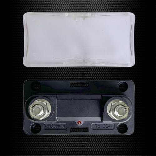 Ampper 35-300A ANL Fuse Holder, 12V in-Line Fuse Box Kit W/ M8 Studs, Fuse - size: ANL 300A 1 Pack