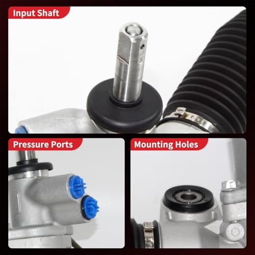 PHOBOOS Hydraulic Power Steering Rack and Pinion Fit for Chrysler & Dodge - size: 22-3082
