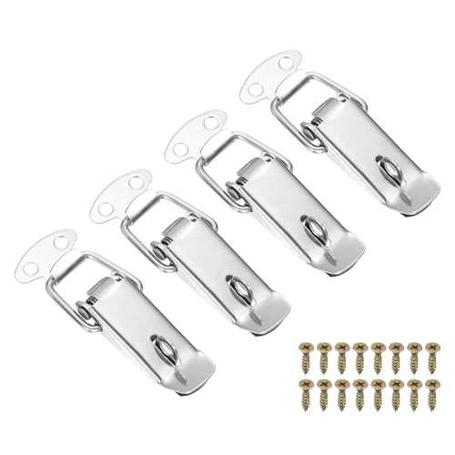HARFINGTON 4 Pcs 0.65" (Overall Length:2.8") Spring Loaded Toggle Latch - size: 2.8"