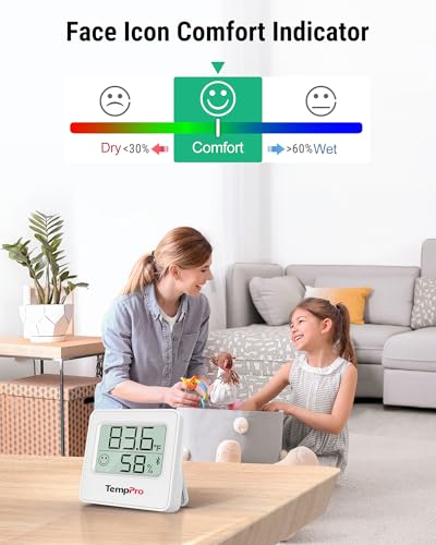 TempPro TempAir Bluetooth Digital Hygrometer Indoor Thermometer of 260FT - size: Bluetooth Thermometer