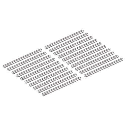 DMiotech 20 Pack M3 x 45mm Fully Threaded Rod 304 Stainless Steel Right Hand Threads Rod Bar Studs Clamps and U-Bolts - size: M3 x 45mm